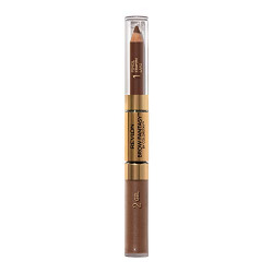 Eyebrow Gel & Pencil by Revlon, ColorStay Brow Fantasy 2-in-1 Eye Makeup, Longwearing with Precision Tip, 105 Brunette, 0.04 Oz