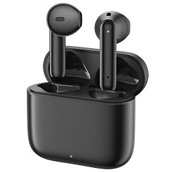 BEBEN Wireless Earbuds Bluetooth Headphones, Touch Control Stereo Sound Bluetooth Earbuds with Mic, 35H Playtime Waterproof Wireless Ear Buds with Type C Charging Case for iPhone Android (Black)