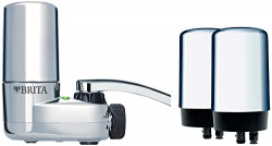 Brita Faucet Filtration System, Chrome and Replacement Filters for Faucets, Chrome 2 Count