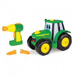 John Deere Build-a-Buddy - Johnny Tractor Toy and Screwdriver, Ages 3 and Up