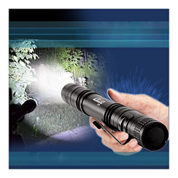 Portable Bright Flashlight Strong Light Long-Range Flashlight Telescopic Zoom Battery Powered LED Lighting 1pc