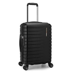 Traveler's Choice Archer Polycarbonate Hardside Spinner Luggage Set, Black, Carry-On 21-Inch