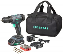 Amazon Brand  Denali by SKIL 20V Drill Driver Kit with 36-Piece Bit Set, Includes 2.0Ah Lithium Battery, 1A Compact Charger, and Carry Bag