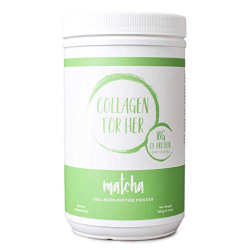 Collagen For Her: Organic Matcha Collagen - Organic Japanese Matcha & Hydrolyzed Collagen Peptides Powder Supplement for Women | Sugar, Dairy, and Gluten Free, Non-GMO, Paleo, Keto (28 Servings)