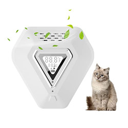 Air Purifier Negative with Ion Filtration System, Temperature and Humidity Detection, 30 Days Long Battery Life, For Bedroom and Pets Helps With Dust, Car Odros, Smoke, Airborne Particles