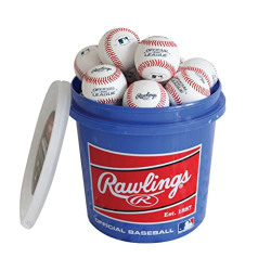 Rawlings | GAME USE Baseballs | Youth/12U | Game/Practice Use | Bucket | 24 Count