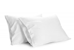 EHEYCIGA Bamboo Pillow Cases Queen Size Set of 2, White 20 x 30 Inches Breathable Cooling Pillowcases 2 Pack, Ultra Soft Wrinkle Free Pillow Case with Envelope Closure