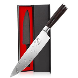 imarku Japanese Chef Knife - Pro Kitchen Knife 8 Inch Chef's Knives High Carbon Stainless Steel Sharp Paring Knife with Ergonomic Handle