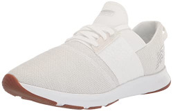 New Balance Women's DynaSoft Nergize V3 Cross Trainer, White/White/Light Aluminum, 6.5 Wide