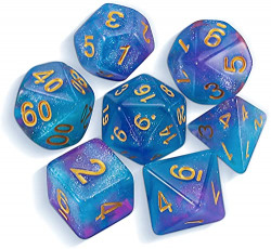 DND Polyhedral Dice for Dungeons and Dragons RPG MTG Role Playing Table Games. 7pcs