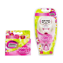 Dorco Shai 6 - Six Blade Razor Shaving System - Value Pack (6 Cartridges + 1 Handle) (1+6 refills)