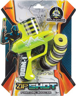 Toysmith: Zip Shot Shooter Foam Disc Toy Target Blaster (7 ), Includes Hours of Fun, Wage Battles with your Friends, For Boys & Girls Ages 6 and up