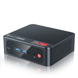 Beelink Mini PC AMD Ryzen 5 5560U Processor, (Up to 4.0GHz),16GB RAM 500GB M.2 2280 NVME SSD,Support 4K@60Hz Mini Desktop Computers, WiFi 6E BT5.2,Dual HDMI Business Mini Computers