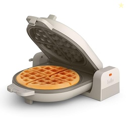 bella Flip-n-Store Belgian Waffle Maker, EverGood Ceramic Nonstick Coating, Fits-anywhere Kitchenware, Power Indicator Light & Touch Handle, 7 Wide & 1