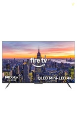 Amazon Fire TV 75  Omni Mini-LED Series, QLED 4K UHD smart TV, Dolby Vision IQ, 144hz gaming mode, Ambient Experience, hands-free with Alexa, 2025 release
