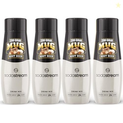 SodaStream Mug Root Beer Zero Sugar Drink Mix (440ml, Pack of 4)