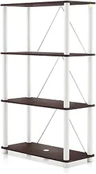 HOMES: Inside + Out Apexa Modern 4-Tier Wide Shelving Units