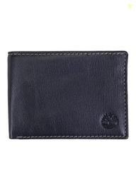 Timberland Men's RFID Blocking Wallet  Genuine Leather Passcase with Removable ID Holder, 6 Card Slots, 2 Billfold Pockets, Slim Design, Navy Blue, One Size