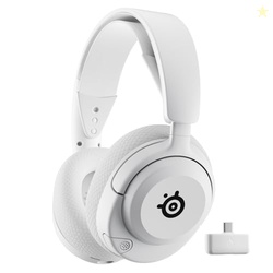 SteelSeries Arctis Nova 5 Wireless Multi-System Gaming Headset  White  Neodymium Magnetic Drivers  100+ Audio Presets  60 HR Battery  2.4GHz or BT  Gen2.X Mic  PC, PS5, PS4, Switch, Mobile