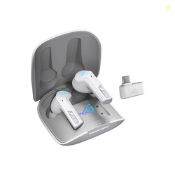 ASUS ROG Cetra True Wireless SpeedNova Gaming Earbuds  Dual-Mode (BT, 2.4GHz), Dirac Opteo, Bone-Conduction AI Mic, Adaptive ANC, 46Hr Battery, for PC, PS5, PS4, Switch, Mobile, ROG Ally/X - White