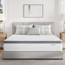 Novilla Twin Mattress for Kids, 10 Inch Twin Mattress Hybrid with Individually Pocket Innerspring, Pressure Relief & Motion Isolation, Medium Firm Feel