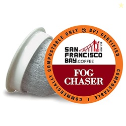 San Francisco Bay Compostable Coffee Pods - Fog Chaser (36 Ct) K Cup Compatible including Keurig 2.0, Medium Dark Roast