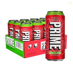 PRIME Energy CHERRY LIMEADE, Zero Sugar Energy Drink, 200mg Caffeine and 355mg of Electrolytes for Hydration, Vegan, Gluten Free,16 Fluid Ounce, 12 Pack
