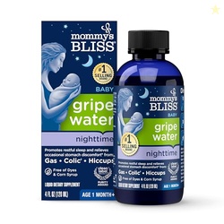 Mommy's Bliss Gripe Water Night Time, Infant Gas & Colic Relief, Gentle & Safe, 2 Weeks+, 4 FL OZ Bottle (Pack of 1)