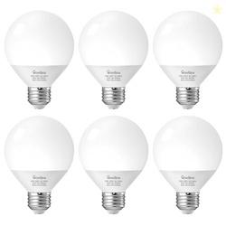 GvvooHome Vanity Light Bulbs for Bathroom, G25 LED Globe Light Bulbs for Makeup Mirror Dressing Room, 60W Equivalent, 5000K Daylight, 800LM, E26 Base, Non-Dimmable, 6-Pack