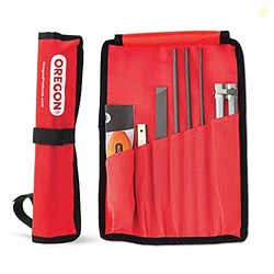 OREGON UNIVERSAL CHAINSAW FIELD 7PC SHARPENING KIT - INCLUDES 5/32", 3/16", AND 7/32" ROUND FILES, 6" FLAT FILE, HANDLE, FILING GUIDE, AND TRAVEL POUCH (617067)