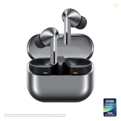 Samsung Galaxy Buds 3 Pro AI True Wireless Bluetooth Earbuds, Noise Cancelling, Sound Optimization, Redesigned Comfort Fit, Silver [US Version, Amazon Exclusive, 2Yr Warranty]