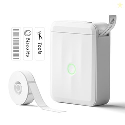 NIIMBOT Label Maker Machine Bluetooth Label Printer for School Home Office Organization, Wireless Mini Labeler D110 Upgraded Version, Label Machine with Label, White