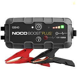 NOCO Boost GB40: 1000A UltraSafe Jump Starter  12V Lithium Battery Booster Pack, Portable Jump Box, Power Bank & Jumper Cables - for 6.0L Gas and 3.0L Diesel Engines