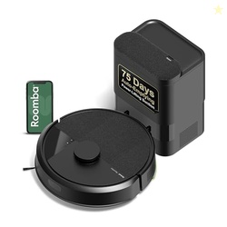 iRobot Roomba 105 Vac Robot Vacuum with AutoEmpty Dock - Self-Empties for 75 Days, Easy to use, Intense Power-Lifting Suction, LiDAR Navigation, Multi-Surface Cleaning, Cleans in Neat Rows