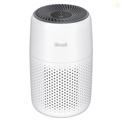 LEVOIT AIR PURIFIERS FOR BEDROOM HOME DORM, 3-IN-1 FILTER CLEANER WITH FRAGRANCE SPONGE FOR BETTER SLEEP, FILTERS SMOKE, ALLERGIES, PET DANDER, ODOR, DUST, OFFICE, DESKTOP, CORE MINI-P, WHITE