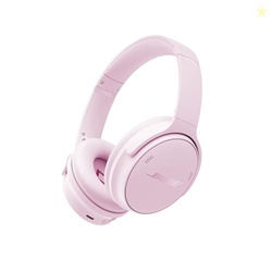 BOSE QUIETCOMFORT HEADPHONES - WIRELESS BLUETOOTH HEADPHONES, ACTIVE OVER EAR NOISE CANCELLING AND MIC, USB-C CHARGING, DEEP BASS, UP TO 24 HOURS OF PLAYTIME, PETAL PINK - LIMITED EDITION COLOR