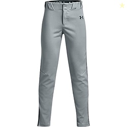 Under Armour Boys' Utility Pro Tapered Piped Pants, Baseball Gray (082)/Midnight Navy, Large