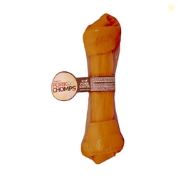 Pork Chomps Roasted Pork Skin Dog Chew, 11-inch Knot, 1 Count
