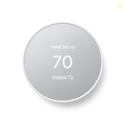 GOOGLE NEST THERMOSTAT - SMART THERMOSTAT FOR HOME - PROGRAMMABLE WIFI THERMOSTAT - SNOW