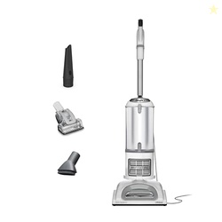 Shark | Upright Vacuum Cleaner | Navigator Lift-Away | Swivel Steering | HEPA Filter | Vacuum for Pet Hair | Crevice Tool & Dusting Brush Included | For Carpets & Hard Floors | White/Silver | NV356E