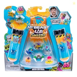 MrBeast Lab Swarms Series 2, Atomic Series 12 Pack - Night Fright Panther, Add Water, Shake The Test Tube and Reveal 2 of 12, 1-inch (2.5 cm) MrBeast Swarms Collectible Micro Beasts. 85+ to Collect!