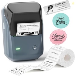 NIIMBOT B1 Label Maker Machine with Tape, Thermal Label Printer Easy to Use for Office, Home, Business, 2 Inch Label Maker with Labels(2'' x1.18'')