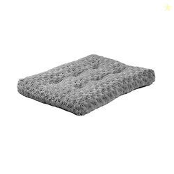 MidWest Homes for Pets XXS QuietTime Deluxe Gray Ombr Swirl Plush Pet Bed, Machine Washable, Non-Skid Bottom, Soft Crate Mat for 18-inch Crates