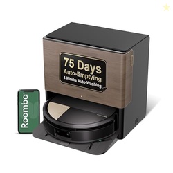 IROBOT ROOMBA MAX 705 COMBO ROBOT VACUUM & MOP + AUTOWASH DOCK  EXTENDING SELF-CLEANING ROLLER MOP, RETRACTABLE MOP COVER, DUAL BRUSHES, SELF-EMPTIES, HEAT-WASHES & DRIES, AVOIDS OBSTACLES, LIDAR