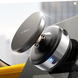 LISEN Suction Phone Mount, Content Creator Vlogging Portable Super Stable Electric Vacuum Magnetic Phone Holder, 360 Adjustable Travel Multi-Scene TikTok for iPhone 17 Pro Max Air 16e 16 15 14 13