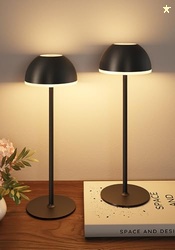 Cordless Table Lamp, Rechargeable, Touch control, 3 Color Temperature, Stepless Dimming, LED Memory Function, Portable, Battery Operated Lamp for Bedroom Restaurant Dinning Kitchen Living Room Home