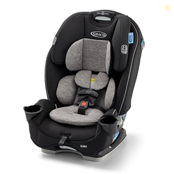 GRACO SLIMFIT 3-IN-1 CONVERTIBLE CAR SEAT, ULTRA-SPACE-SAVING DESIGN, JARRET, SUITABLE FOR REAR AND FORWARD-FACING, HIGHBACK BOOSTER SEAT WITH 10-POSITION HEADREST