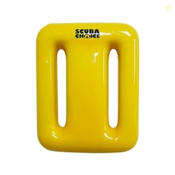Scuba Choice Vinyl Coated Diving Weights  Durable & Compact Dive Weight for Buoyancy Control | Rust-Resistant, Fits 2" Webbing, Ideal Freediving, Spearfishing (1.2LB) Yellow