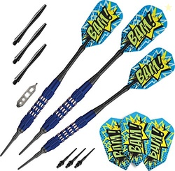 Viper by GLD Products Comix Soft Tip Darts: BAM (Blue), 18 Grams,One Size,20-2201-18