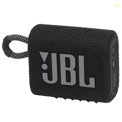 JBL GO 3 - PORTABLE MINI BLUETOOTH SPEAKER, BIG AUDIO AND PUNCHY BASS, IP67 WATERPROOF AND DUSTPROOF, 5 HOURS OF PLAYTIME, SPEAKER FOR HOME, OUTDOOR AND TRAVEL (BLACK)